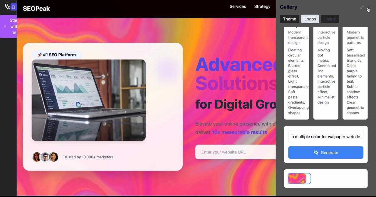 AI-Powered Builder Interface
